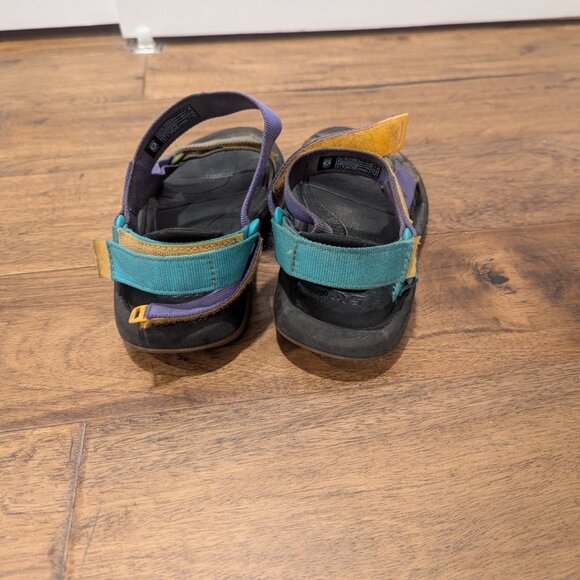 Teva woman's sandals - black purple orange teal, 5 - Picture 4 of 5